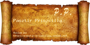 Pasztir Priszcilla névjegykártya
